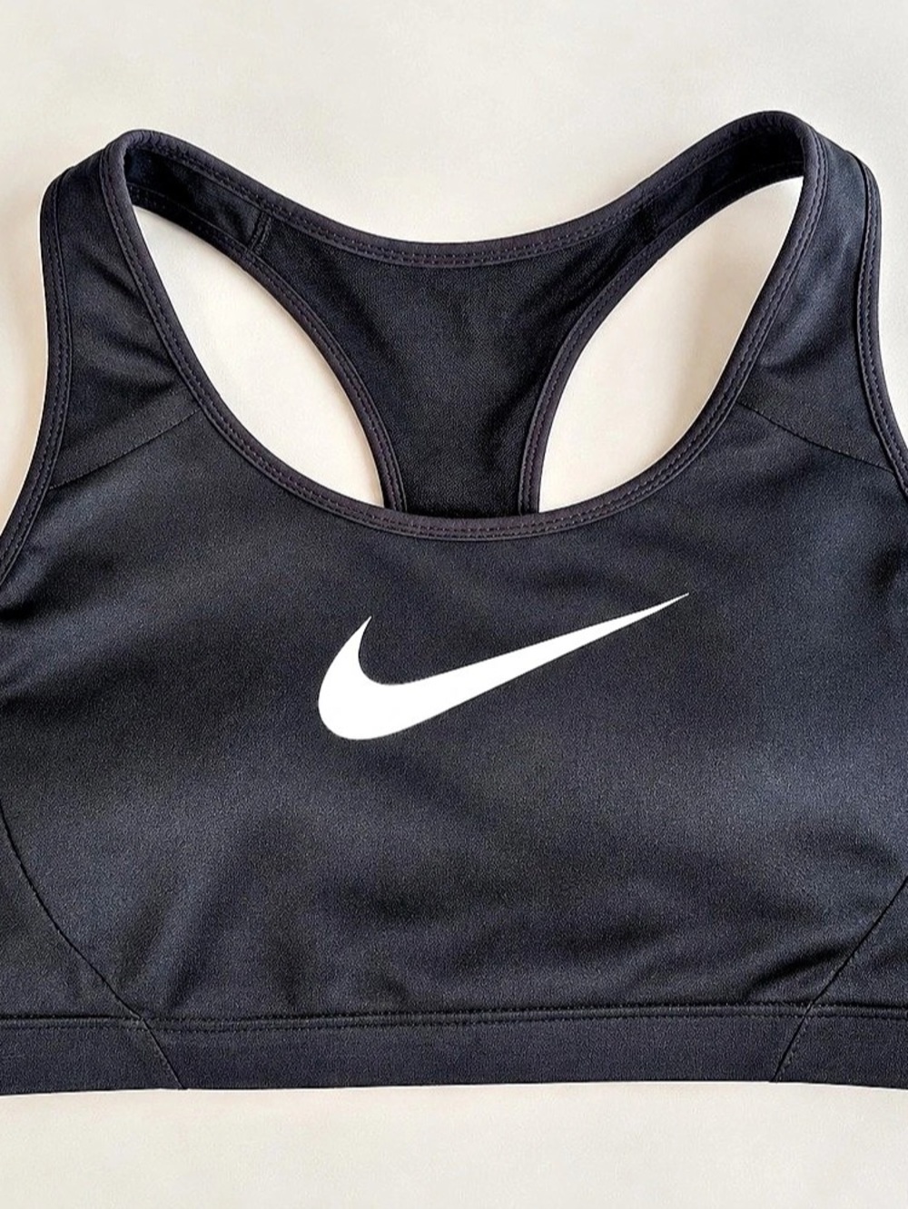 Nike Dri-FIT Black Racerback Sports Bra – Size L